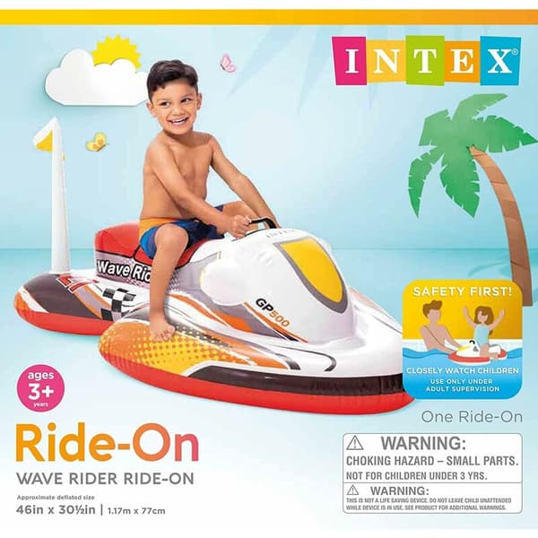 Vand Barn Motorcykel Luftbåd Oppustelig Stand (117cmX77cm)