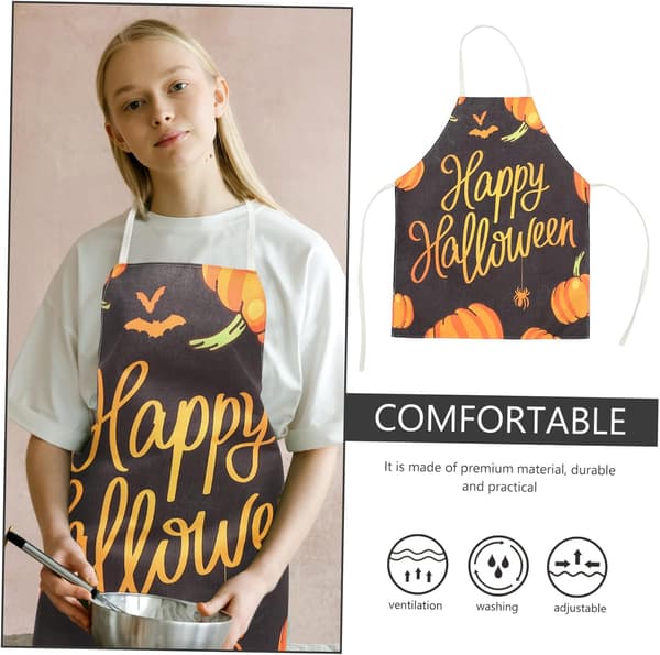 Vattentätt Köksförkläde Halloween-tema Mönstrat Bekvämt Lätt att Underhålla