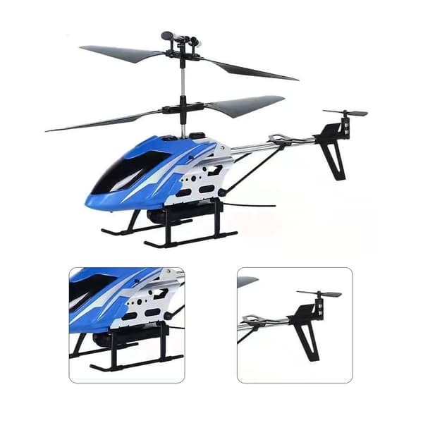 2,4 GHz fjernstyret helikopter med kamera Mini RC Copter flymodel legetøj til børn voksne begyndere blå 0,7 0.7