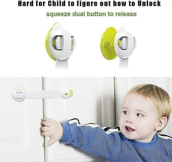 Child Safety Locks 10-pack - No Tools or Drilling Required-CE db