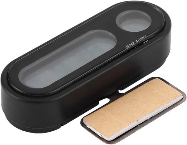 Biltermometer Voltmeter Klokke, 2 i 1 Bilkjøretøy Interiør Mini