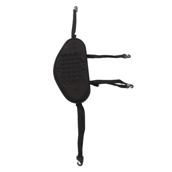 Kayak Backrest Professional Padded Comfortable Waterproof Canoe Backrest with Adjustable Strap Black