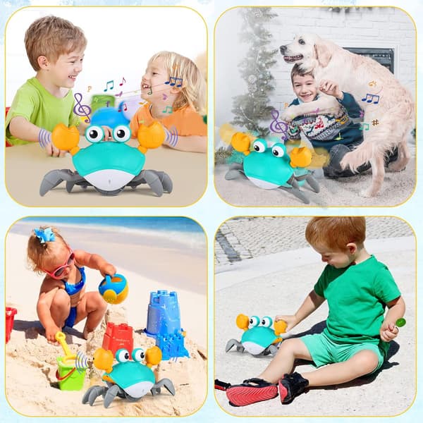 Automatic Obstacle Avoidance Crawling Crab Toys with Music and Lights