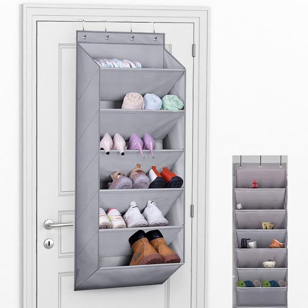 Over-the-door organizer, hanging shoe storage rack for