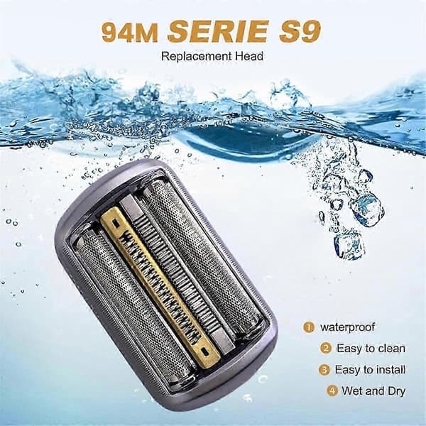 94M Replacement Shaver Head for Braun Series 9 Shavers Foil 9290cc, 9291cc, 9370cc, 9