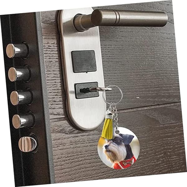 30 Sets DIY Heat Transfer Keychain Blanks Keychains Tassels Sublimation DIY Keychain for Craft Projects