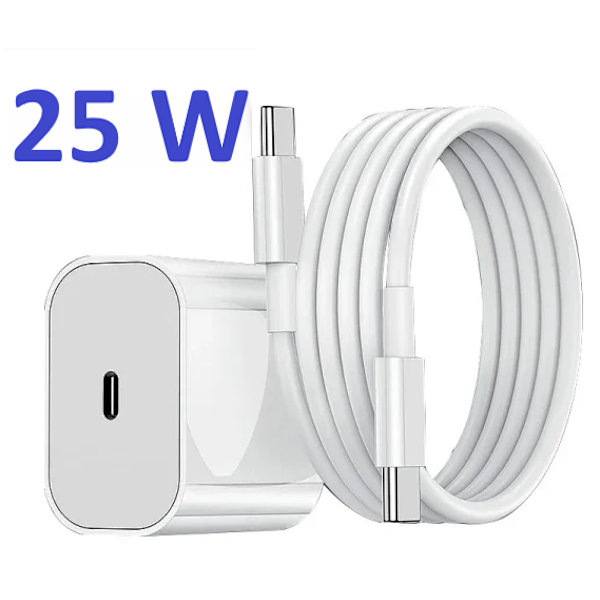 25 W:n pikalaturi iPhone 15:lle ja 16:lle vägladdare med 2 m kabel