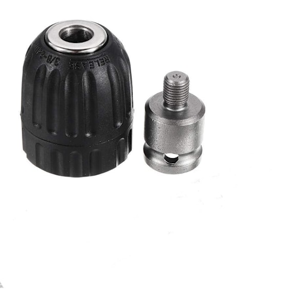 10mm Nyckelfri Borrchuck Konverteringsfäste Snabbkoppling Chuck Konverteringsverktyg Socket Kvadrat Hona