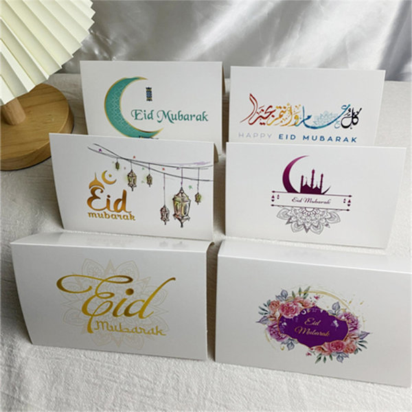 Style 5 Mubarak Tervehdyskortit 6 Kuun Linna Paperi Viestit Kiitoskortit Style 5