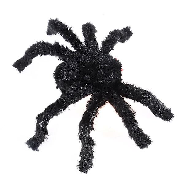 30 cm Musta Iso Hämähäkki Pehmolelu Halloween Juhlat Pelottava Koriste Kummitustalo Rekvisiitta Sisä- ja Ulkokäyttöön