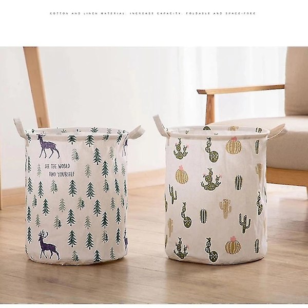 4 stk Klesvaskkurv Bag Folding Basket Klær Barn Leke