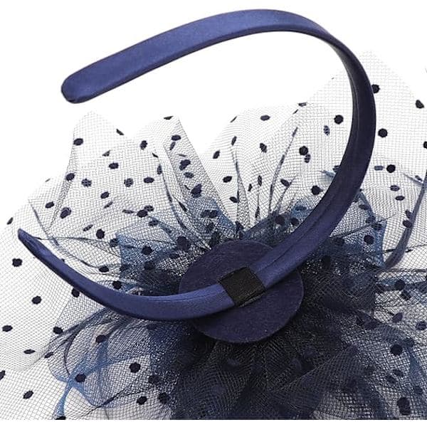 Hatt for kvinner Cocktail Tea Party Hodeplagg Blomster Mesh Hårbånd Fjær Hårbånd