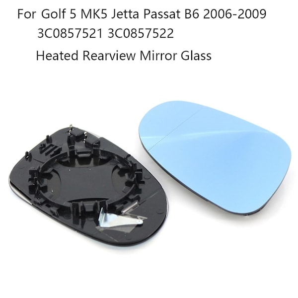 2 st Sidoppvärmda Speglar Bakre Speglar Kompatibel Med Golf 5 Mk5 B6 2006-2009 3c0857521 3c0857522