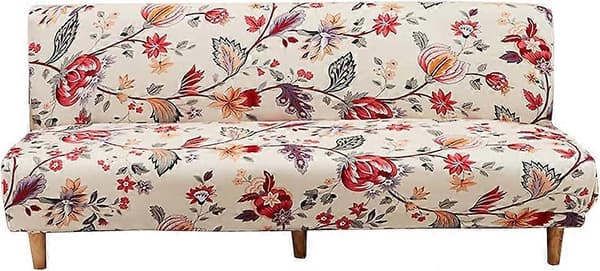 3-seters Sofatrekk Stretch Ermeløst Sofatrekk Elastisk Sammenleggbart Sovesofatrekk 190*210cm