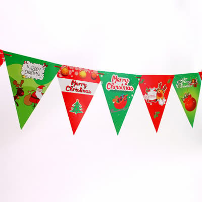 Bannerdekorasjon Vimpel Jul Nyttår Fest Kveld Dekorasjon