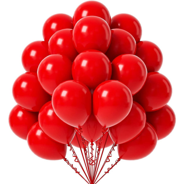 Punaiset ilmapallot Punaiset lateksijuhlapallot Heliumlaatua syntymäpäiväjuhliin Baby Shower Ystävänpäivä Joulu Häät P