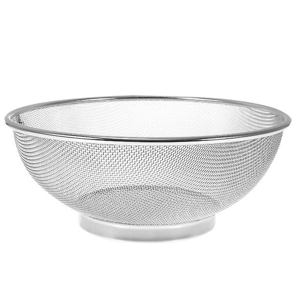 Rostfritt stål Mesh Durkslag Sil Korg Avlopp Fin Mesh Sil Ris Tvättskål Silver22X9 Silver 22X9CM