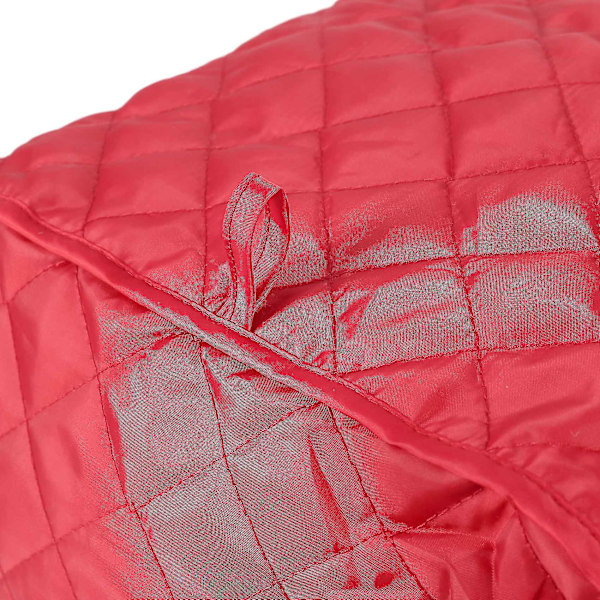 Polyester Quiltet Fire-Slice Brødrister Apparat Støvbeskyttelsesdækning (rød)