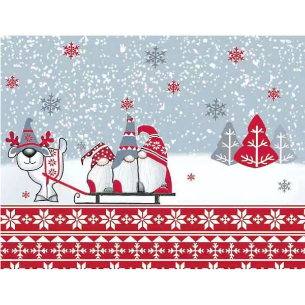 Jultomte Nisse Älg Julbordstablett Rektangulär Julbordstablett Grå