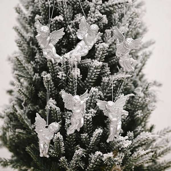 Guld Engelengel Vedhæng Dukke Hjem Nyårs Ornament Navidad Juletræ Guld Engel