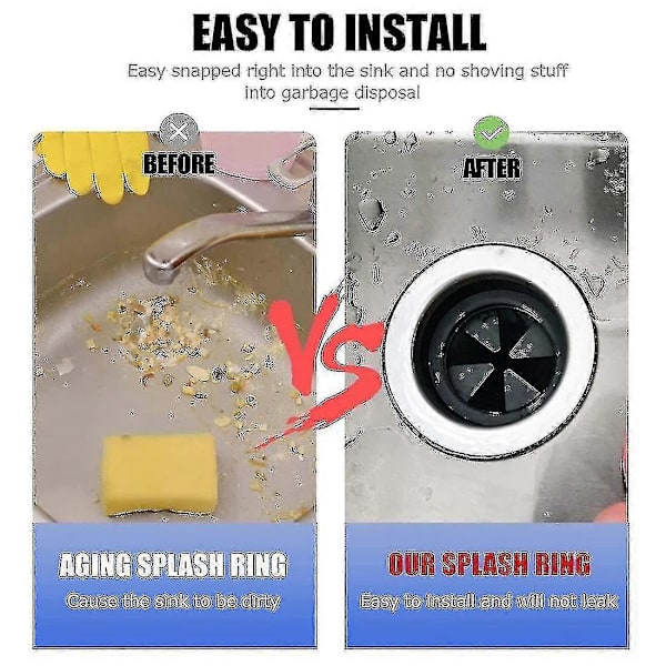 Stænkskærm til affaldskværn, kompatibel med Insinkerator Evolution 2-pak -ys
