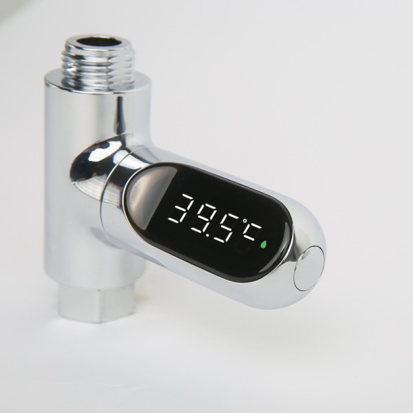 Brusetermometerdisplay, LED digitalt 0~100℃ termometer til babybadevand, Fahrenheit/Celsius-display, 360° roterende