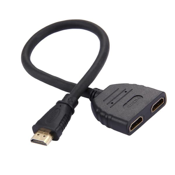 HDMI-splitter med 30 cm kabel