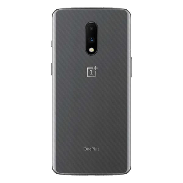3-pack OnePlus 7 Kolfiber Vinyl Skin Dekal Skyddsfilm Baksida
