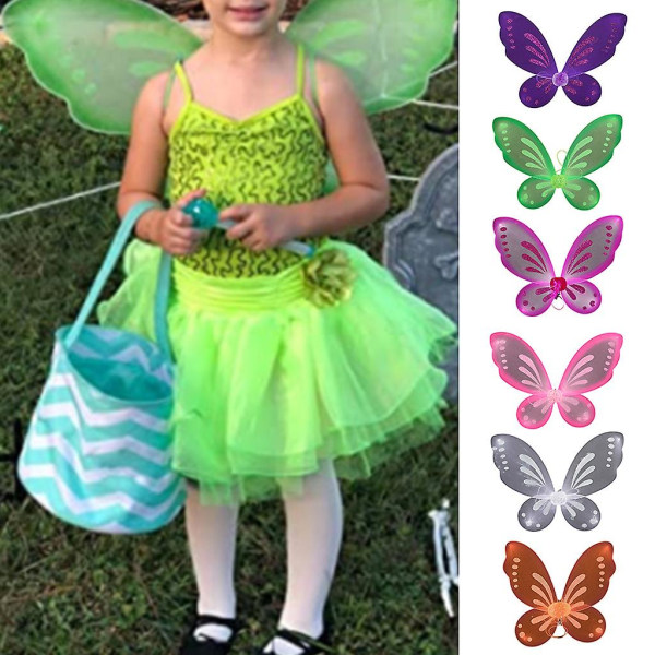 Fairy Wings Dress Up Wings Sommerfugl Fairy Halloween Costume Angel Wings KiPink