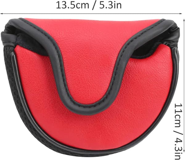 Rød - Golf Putter Hovedbeskyttelse Vandtæt PU Læder Golf Putter Co