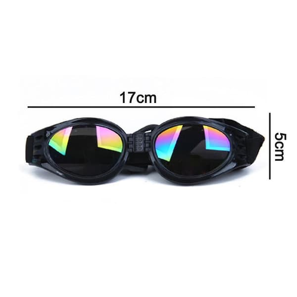 Pet Sunglasses with Strap, Dog UV Goggles with Adjustable Chin Strap
