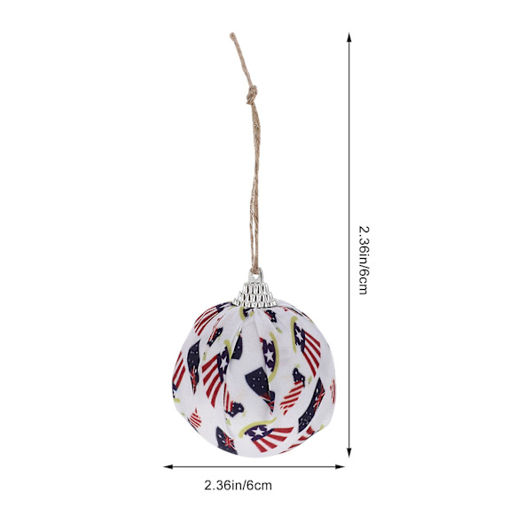 5 kpl Punainen Sininen Viisikärkinen Tähtikuvioinen Pallo Riippuva Koriste Koti Sisustus Kansallinen Lippu C-kuvio 6CM National flag C pattern 6CM