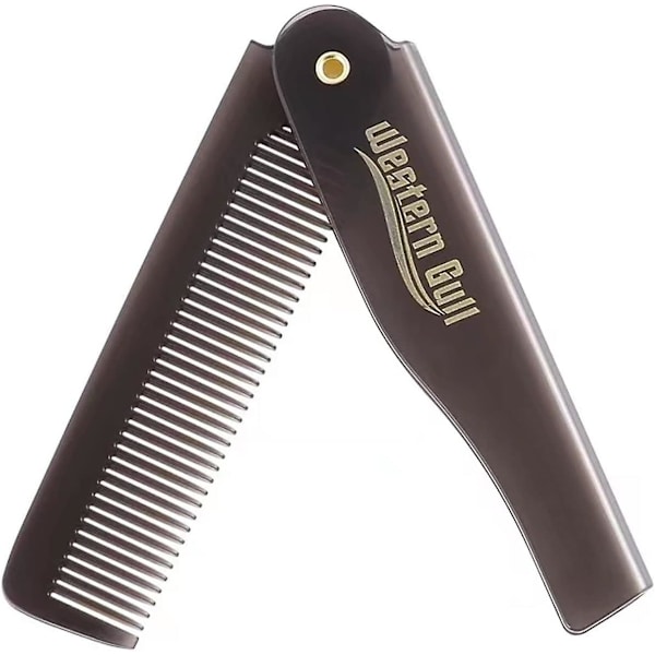 1 pc Foldable Comb Men's Tortoiseshell Pattern