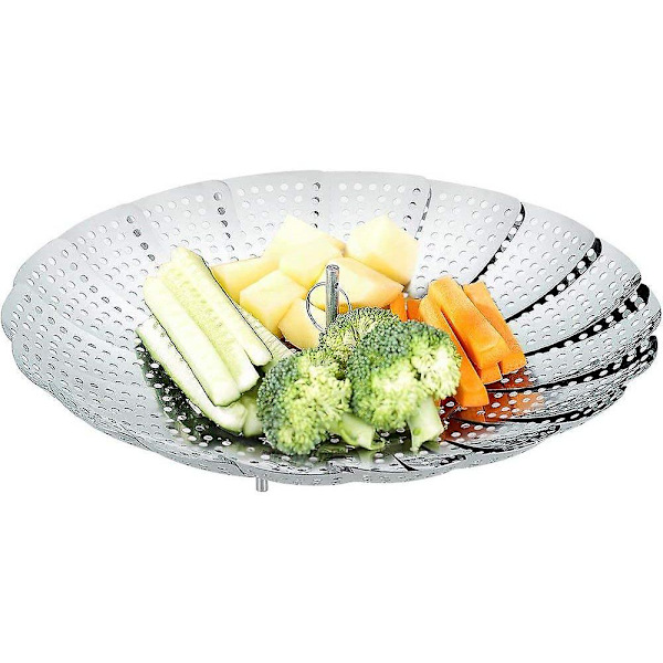Rustfrit Stål Dampindsats Justerbar Dampindsats (16cm-26cm) Dampindsats Til Madlavningspotter