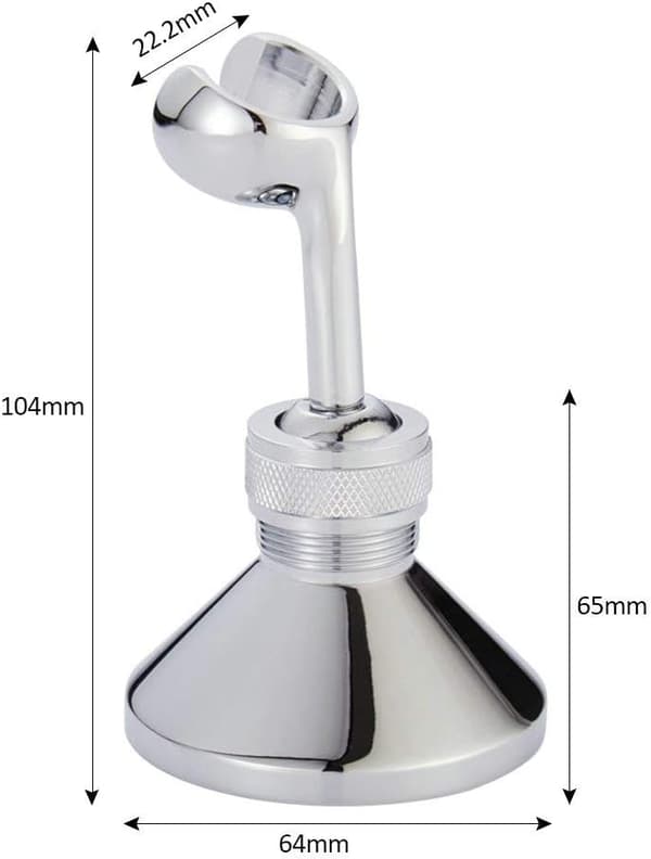 Veggmontert dusjhodeholder for 360° roterbar dusj