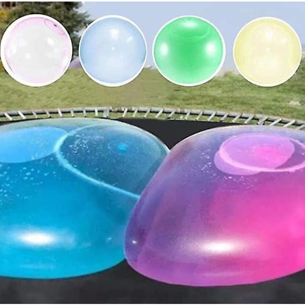 Kids Bubble Ball Toy Inflatable Water Balloon Soft Rubber Ball Jelly Balloon Balls For Children Outdoor Party Green