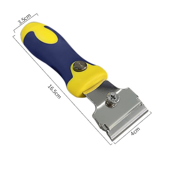 Justerbar skrape for fjerning av flislim med ekstra kniver Metallisk mikrofiber teleskopisk vindueskrape håndverktøy (1 stk)