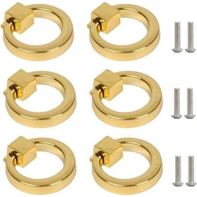 Furniture Handle - PZCC - Standard Model - Gold - 40 x 46 mm - 6-pack