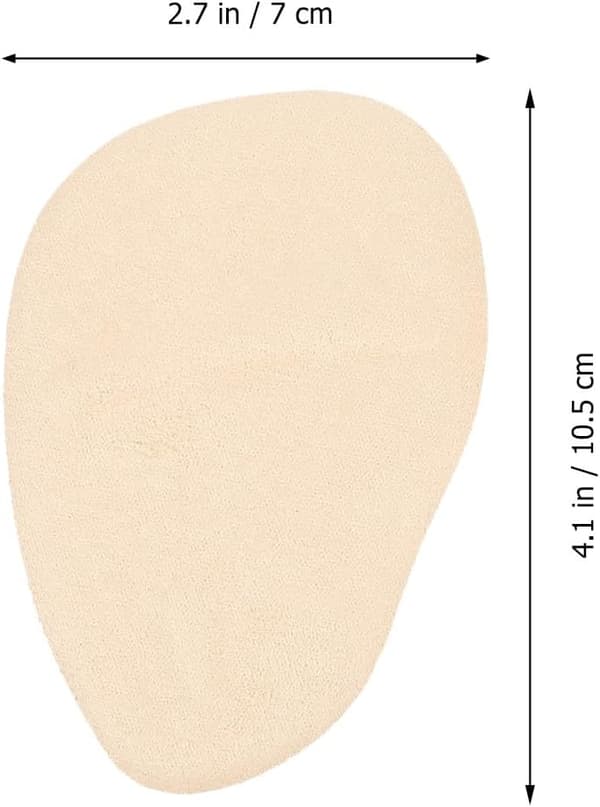 Silikonförfotskuddar 4 par Halkfria Andningsbara Beige