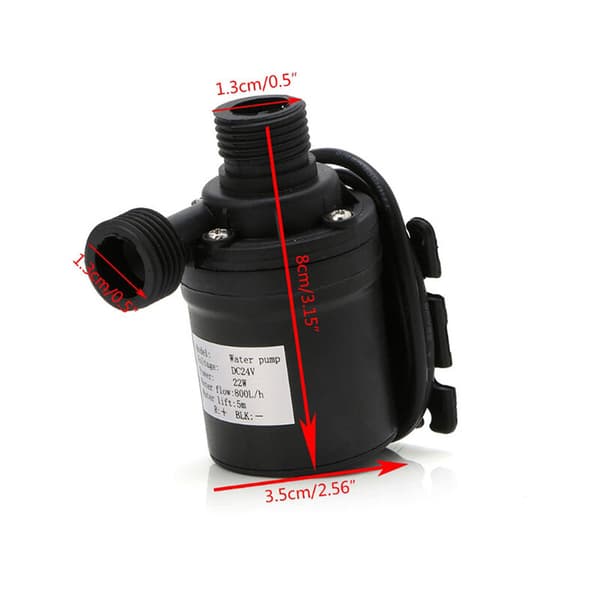 DC 12V 19W Water Pump 5M 800L/H Circulation Pump Electric Solar Water Pump