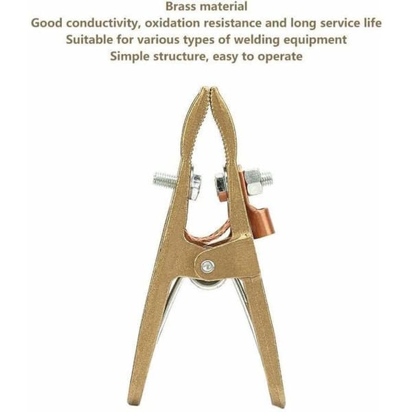 Brass Earth Clamp, Welding Ground Clamp for Cable Grounding for Welding Machine (500A)