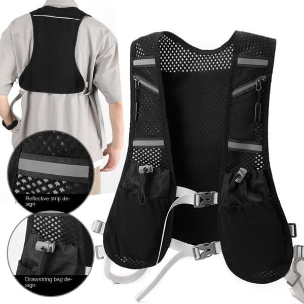 Hydration Backpack / Running Vest with Reflective Design – Lightweight & Comfortable for Running, Hiking, Cycling, Marathon