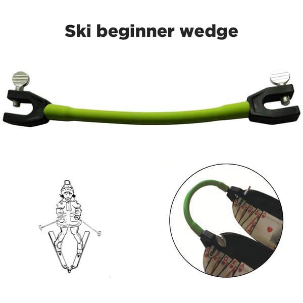 Removable Elastic Latex Ski Clip for Outdoor Training, Beginner Aid