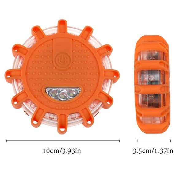 3-pack gula LED-varningsljus, LED-blixtljus, bilnödljus för fordonssäkerhet