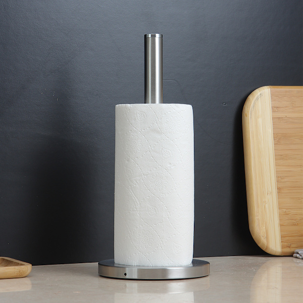 Hopeinen WC-paperiteline, Vapaasti Seisova WC-paperiteline (15*32.5*15 cm)