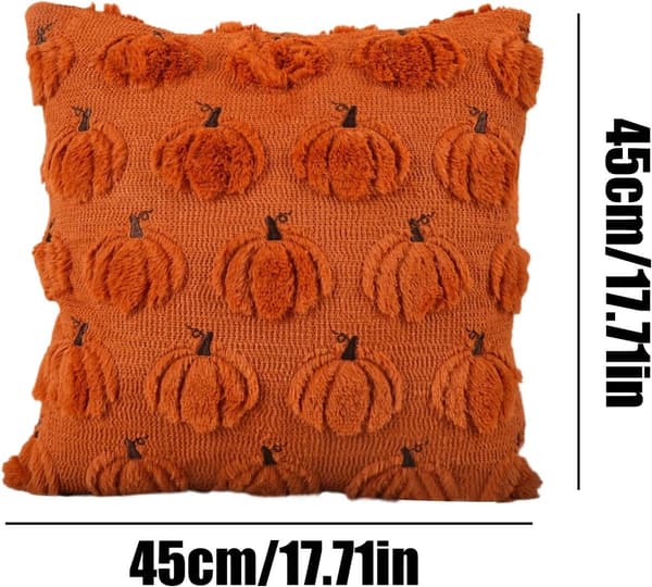 Dekorative pudebetræk - 45*45 cm, græskar Halloween pudebetræk - til sofa, sofa - ingen kerne