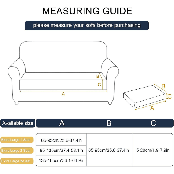 Soffa Sittdyna Kuddöverdrag Stretch Medium Och Stor Storlek 1 2 3 Sitsplatser, Soffaöverdrag Skyddande Överdrag För Universal Hörn Soffa Och Möbel Sittdyna