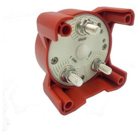 350A Marine Dobbelt Batteri Isolator, 4-positions Motorcykel Batteri Afbryder til Biler, Både, Køretøjer -DPZO