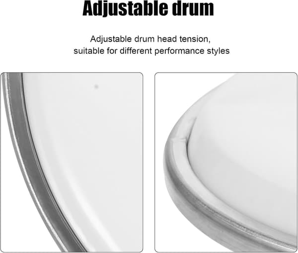 Drum Practice Pads Double Layer Drum Skin Lightweight Durable Polyester Film