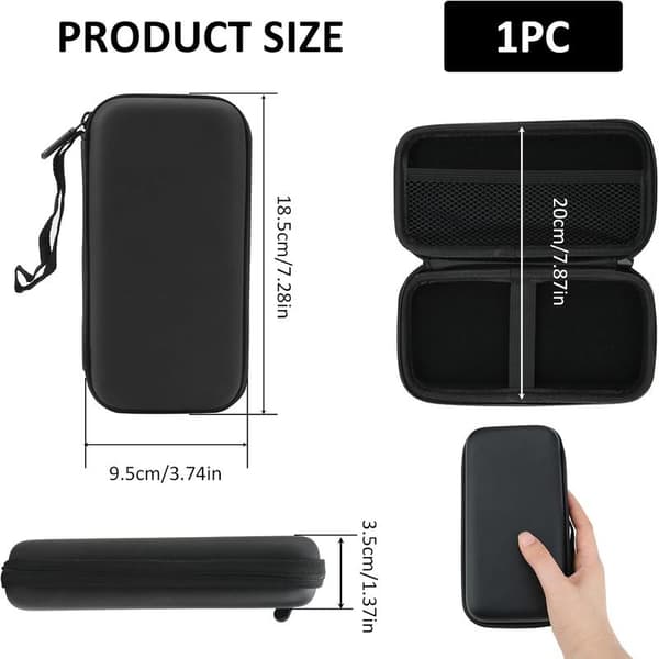 Powerbankfodral Stötsäkert bärfodral Resekabelorganisatör Hårddiskfodral Resväskor Organizer Pouch Multifunktionell kabelväska för elektronik